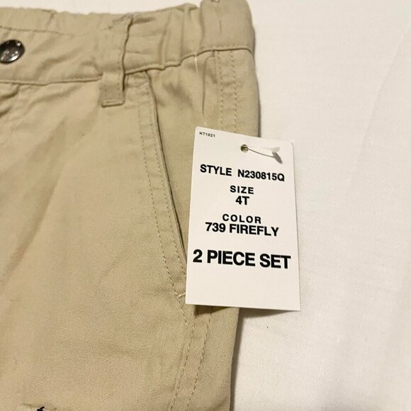 Nautica Shorts Toddler 4T Cargo Shorts Khaki - Picture 2 of 15